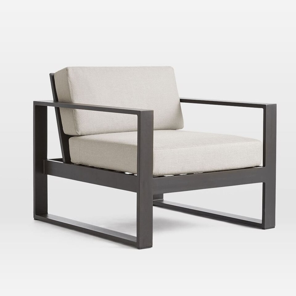 Portside Aluminium Outdoor Lounge Chair West Elm Australia